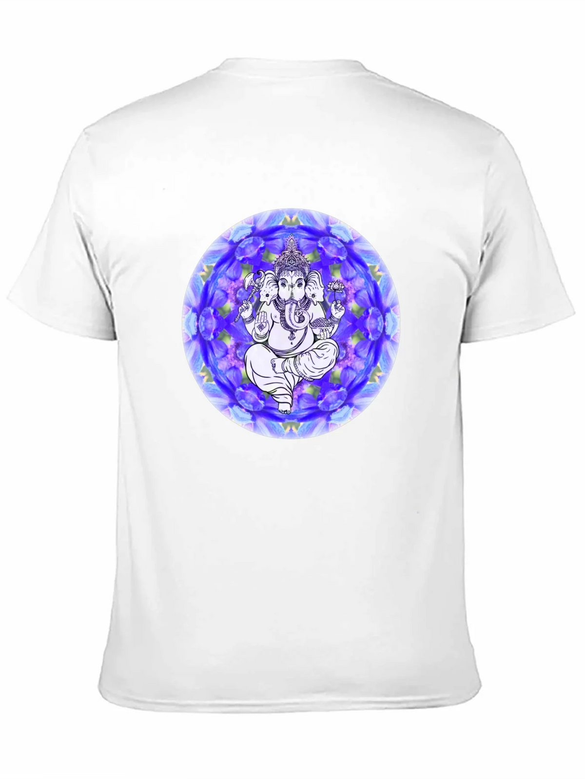 Ganesh Mandala Graphic Tee - Black Cotton T-Shirt product image 9