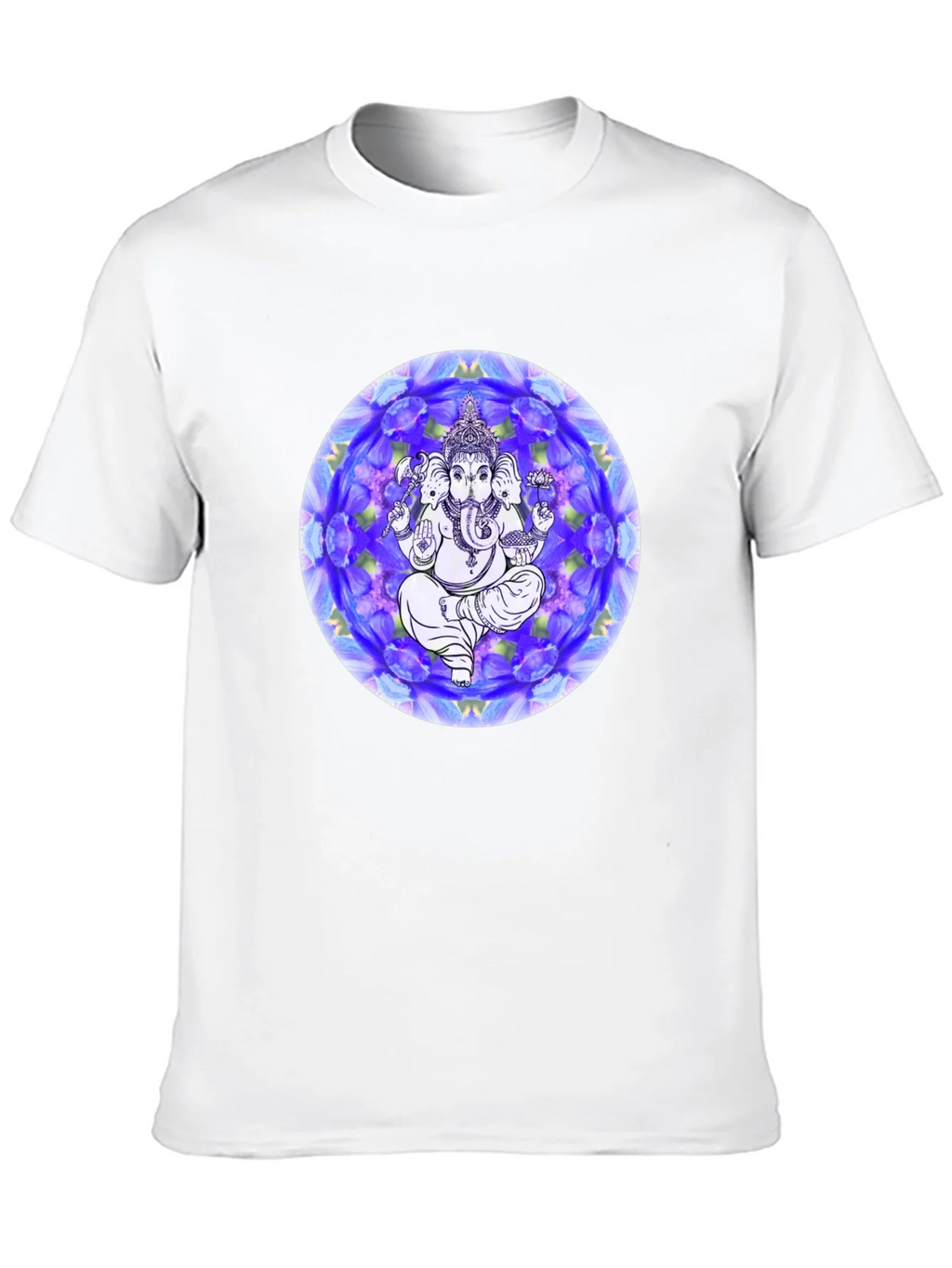 Ganesh Mandala Graphic Tee - Black Cotton T-Shirt product image 8