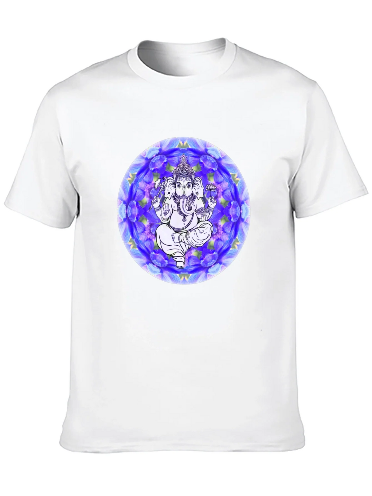 Ganesh Mandala Graphic Tee - Black Cotton T-Shirt product image 8