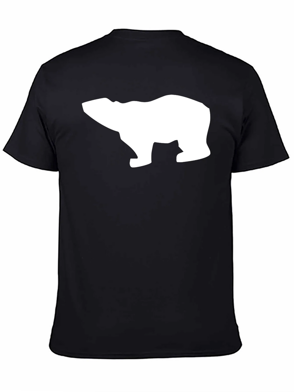 Cool Polar Bear Graphic Tee - Black Cotton T-Shirt product image 4