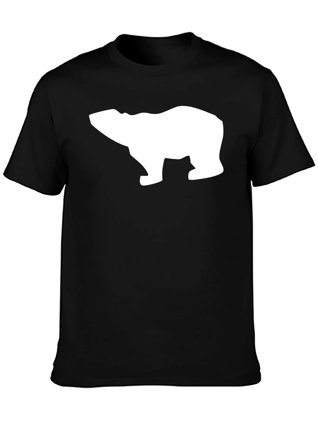 Cool Polar Bear Graphic Tee - Black Cotton T-Shirt product image 3