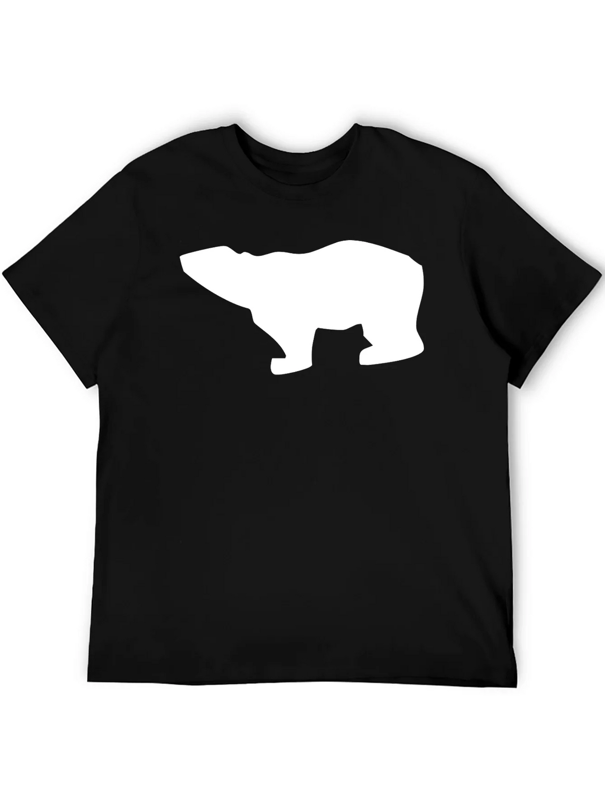 Cool Polar Bear Graphic Tee - Black Cotton T-Shirt product image 5