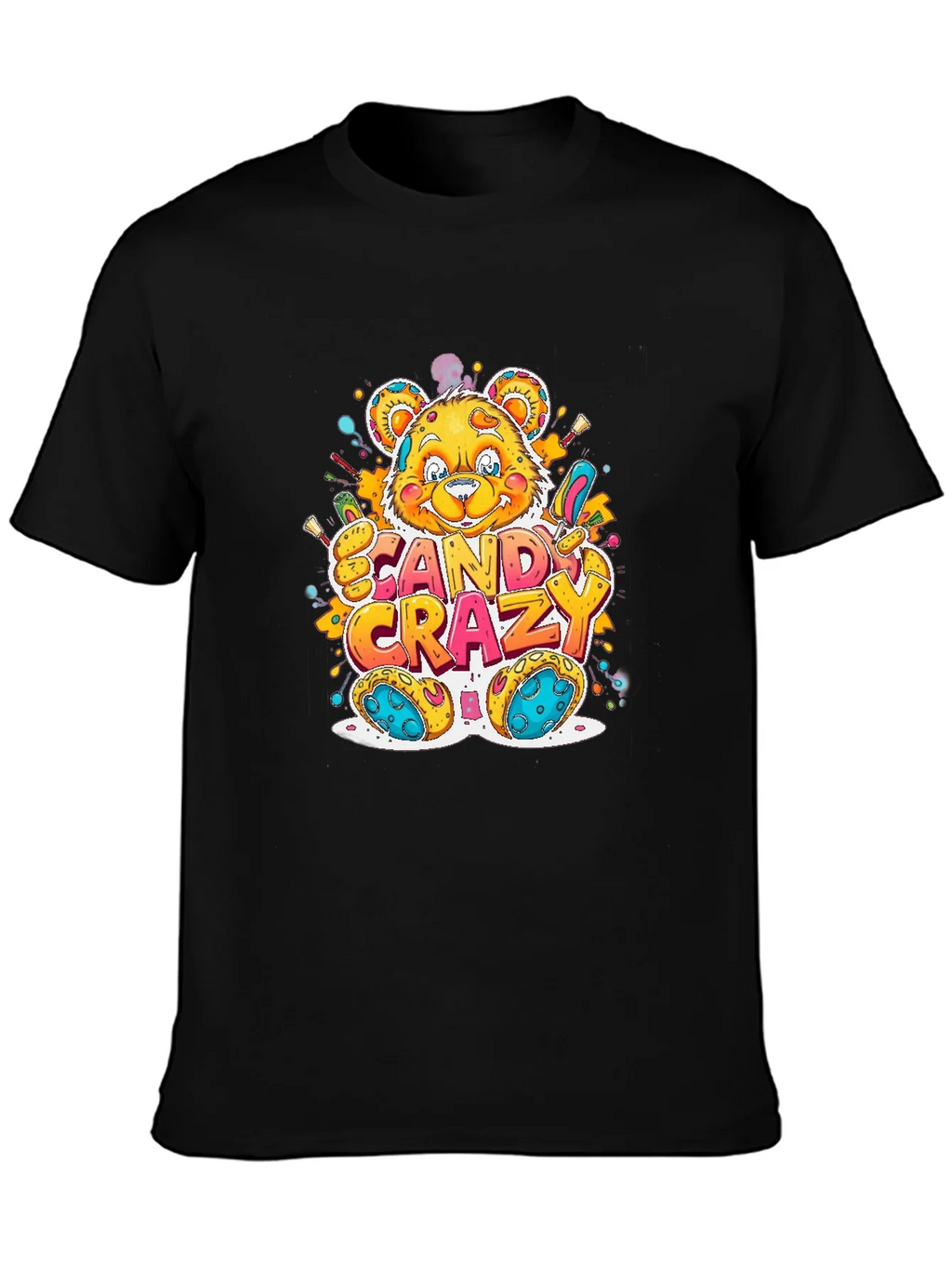 Candy Crazy Bear Graphic T-Shirt product image 3