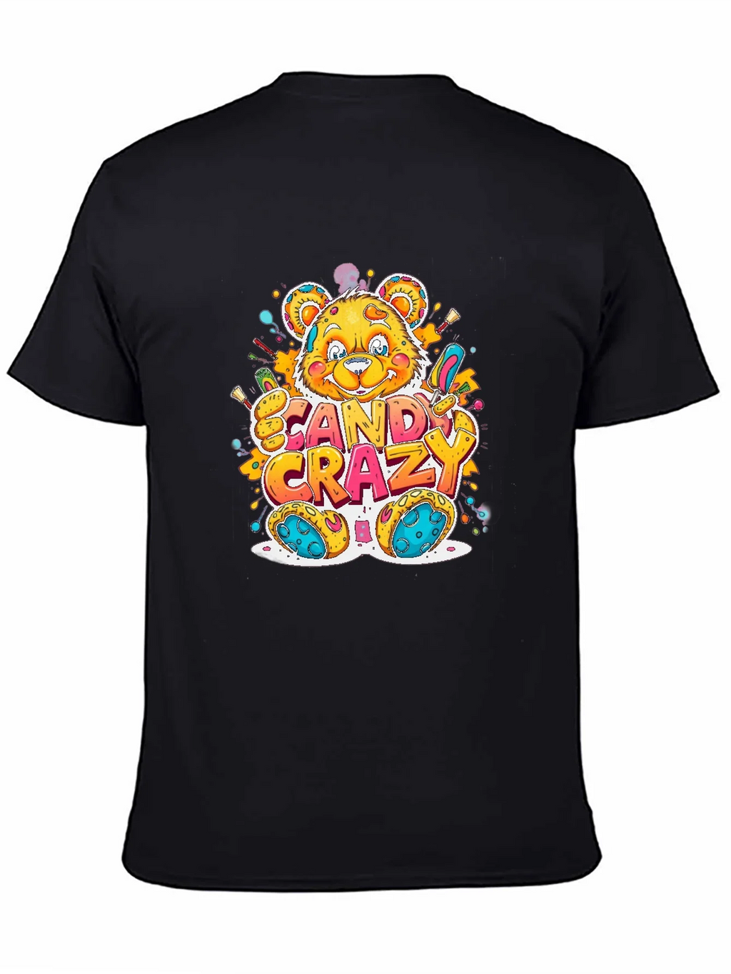Candy Crazy Bear Graphic T-Shirt product image 4