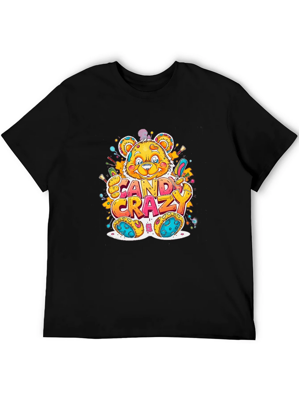Candy Crazy Bear Graphic T-Shirt product image 5