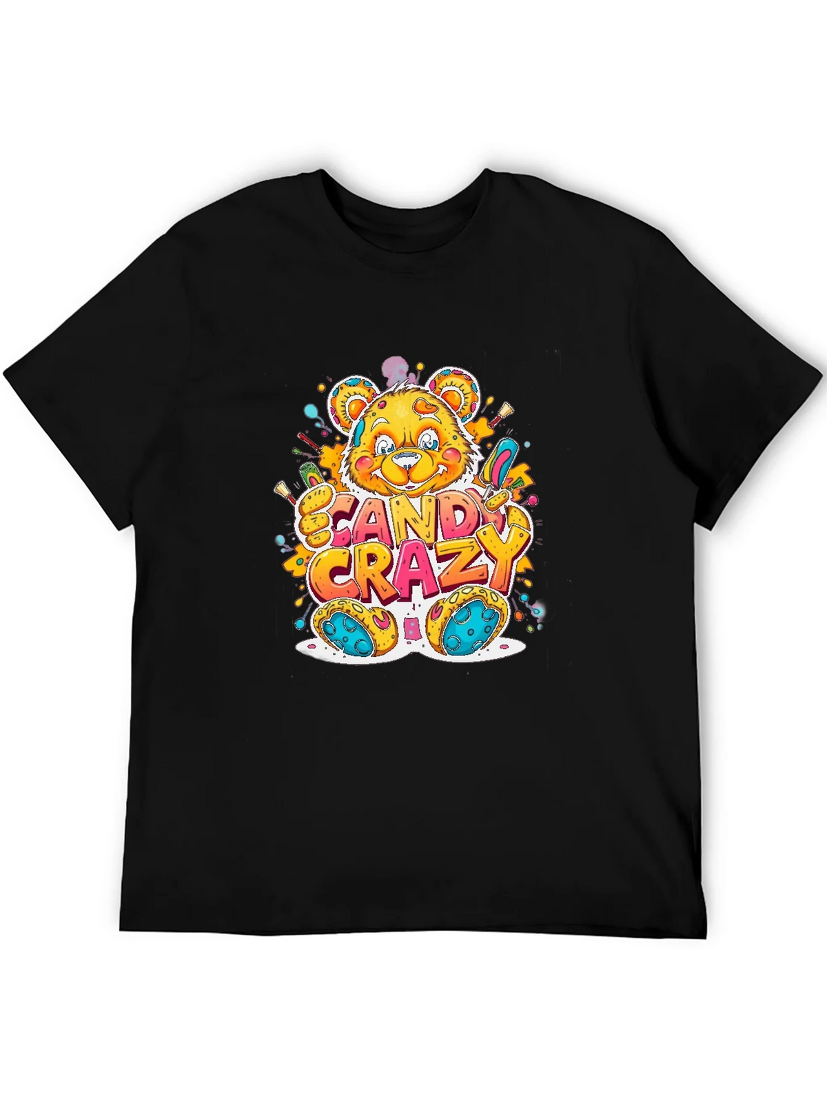 Candy Crazy Bear Graphic T-Shirt product image 5