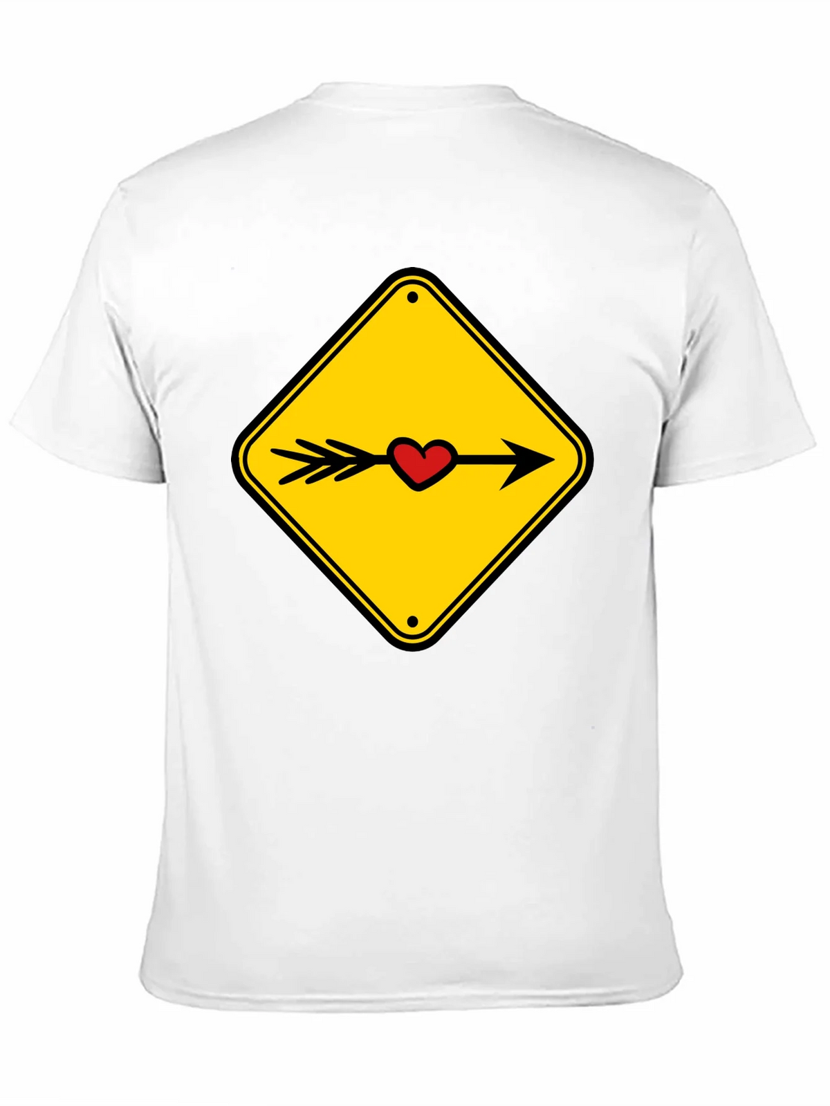 Heart Arrow Sign Black T-Shirt product image 7