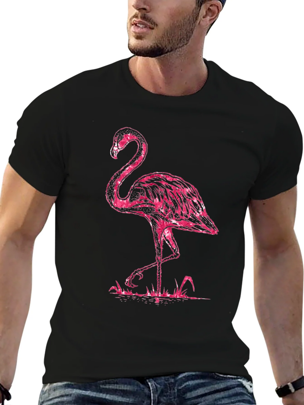 Pink Flamingo Graphic T-Shirt product image 6