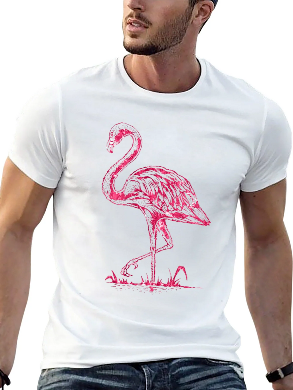 Pink Flamingo Graphic T-Shirt product image 12