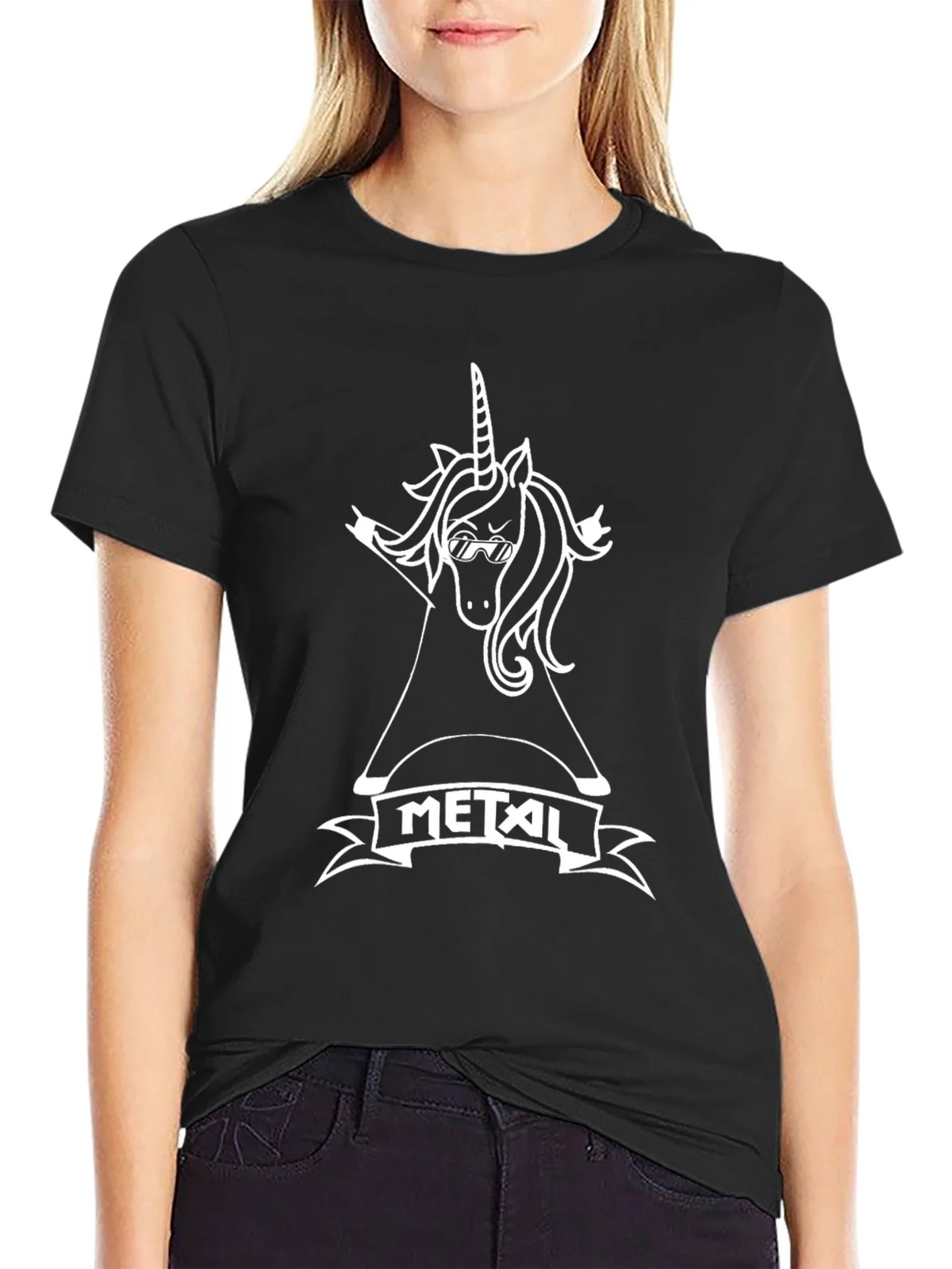 Metal Unicorn T-Shirt - Rock On! product image 2