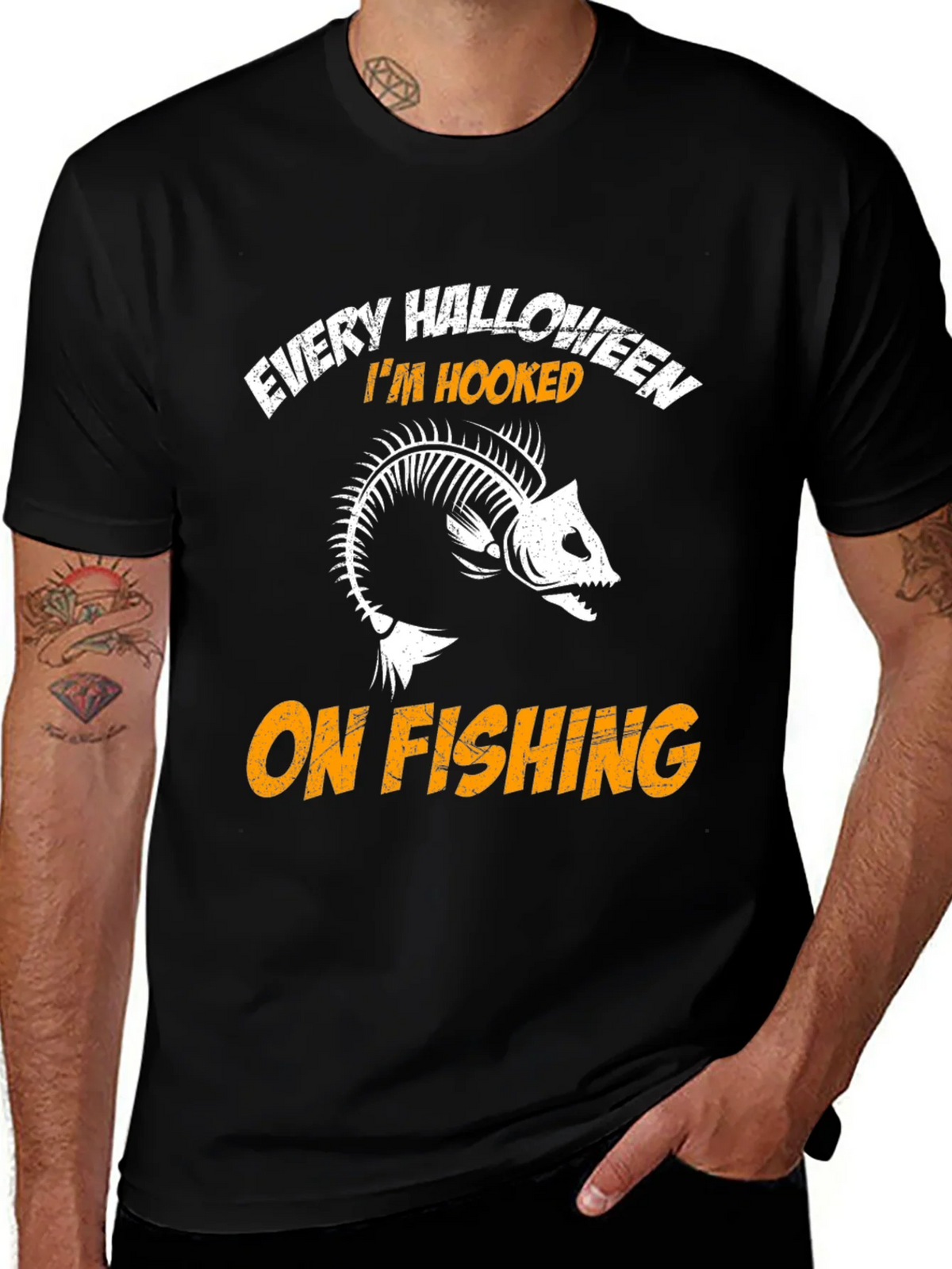 Every Halloween Im Hooked On Fishing T-Shirt product image 1