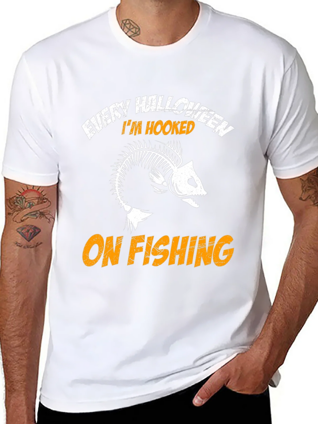 Every Halloween Im Hooked On Fishing T-Shirt product image 7