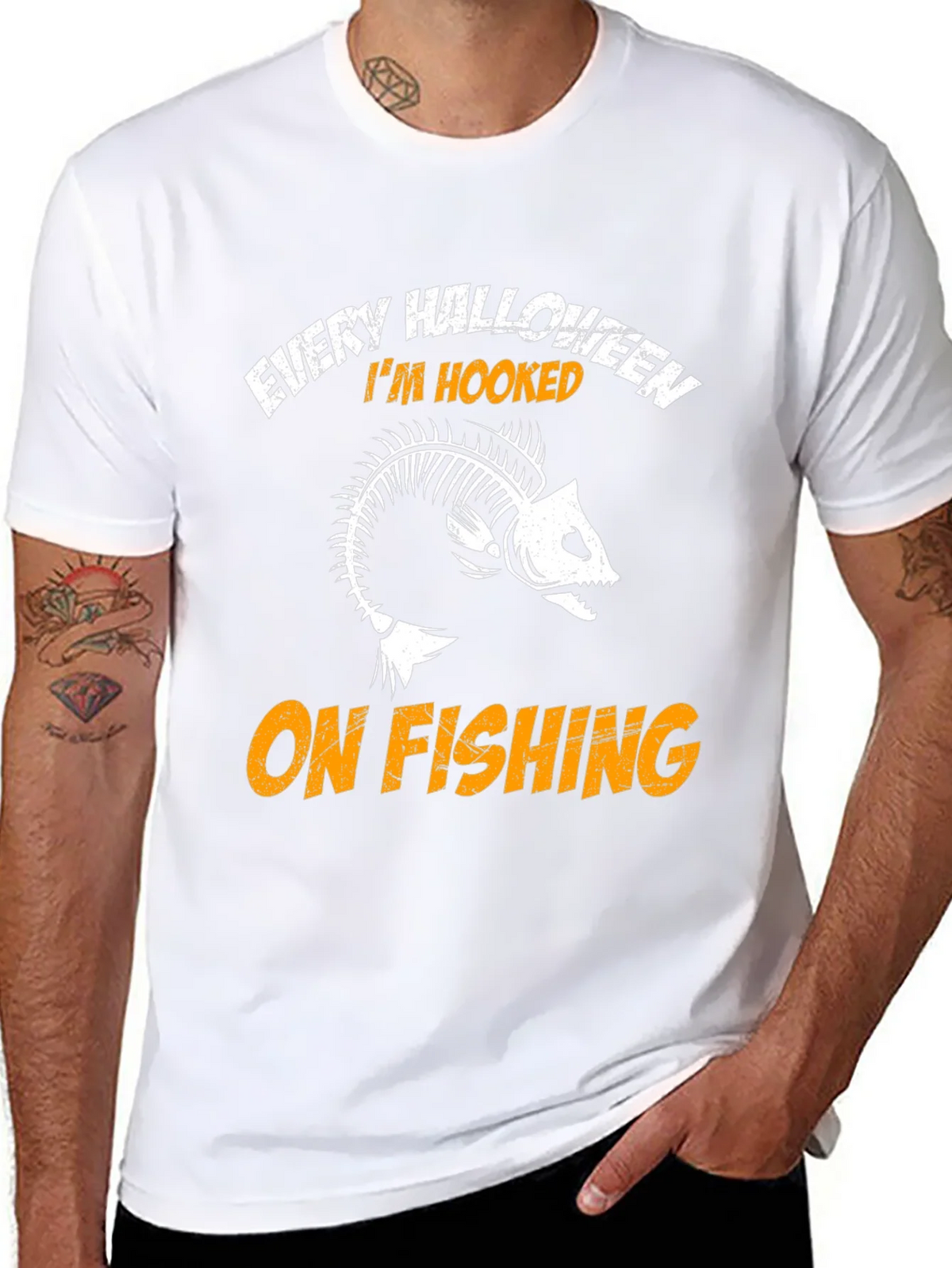 Every Halloween Im Hooked On Fishing T-Shirt product image 7