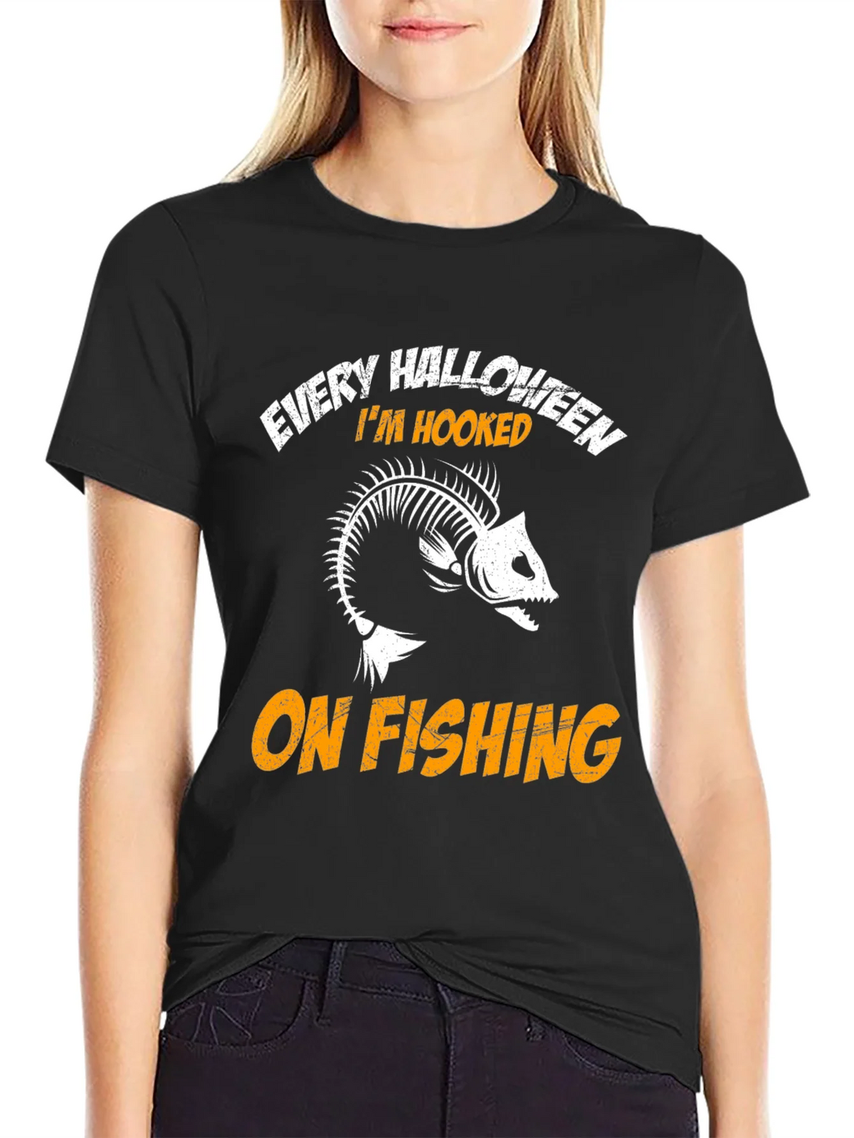 Every Halloween Im Hooked On Fishing T-Shirt product image 2