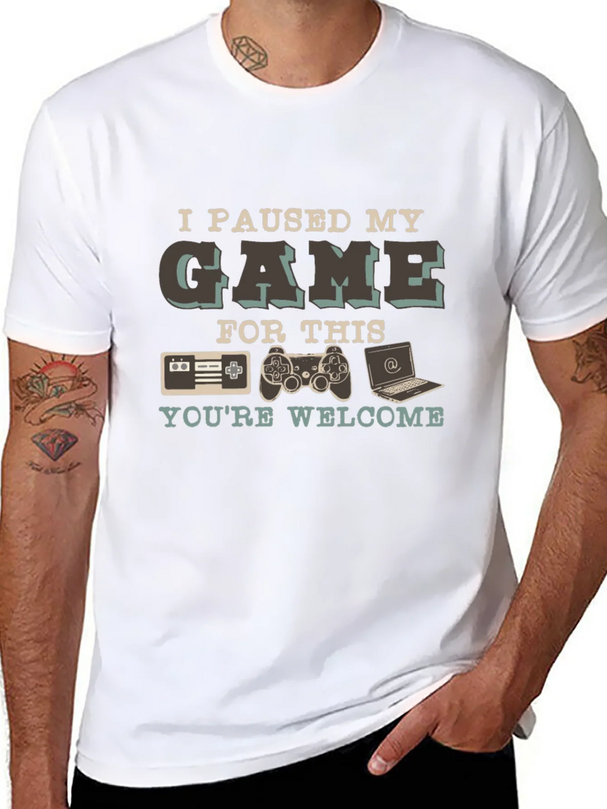 Gamer T-Shirt: I Paused My Game For This - Youre Welcome product image 7