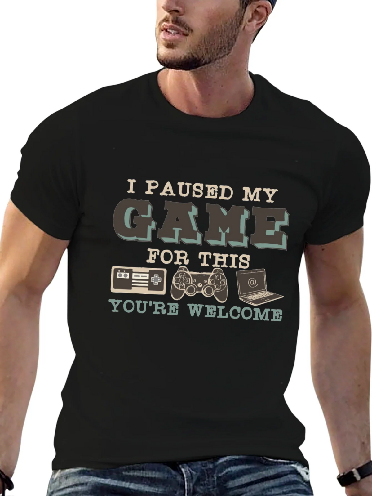 Gamer T-Shirt: I Paused My Game For This - Youre Welcome product image 6