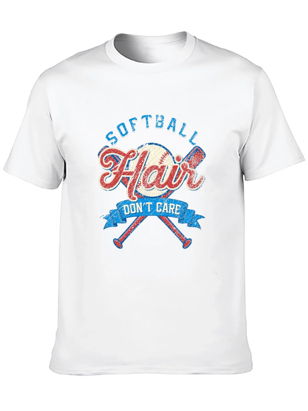 Softball Hair Dont Care Graphic Tee product image 9