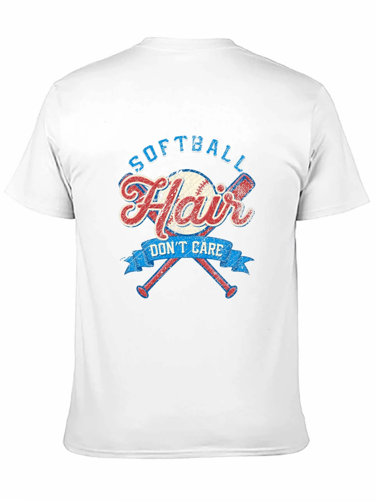 Softball Hair Dont Care Graphic Tee product image 10