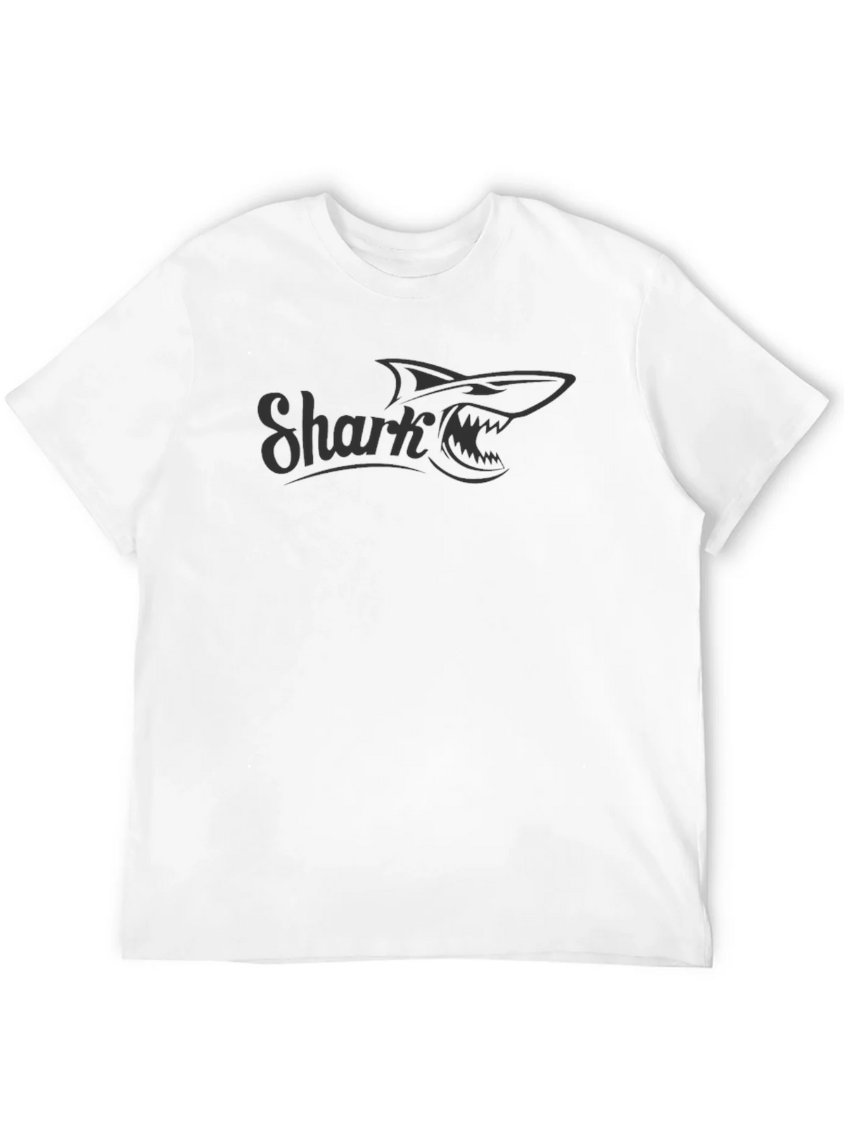 Shark Graphic Print Mens Crew Neck T-Shirt product image 11