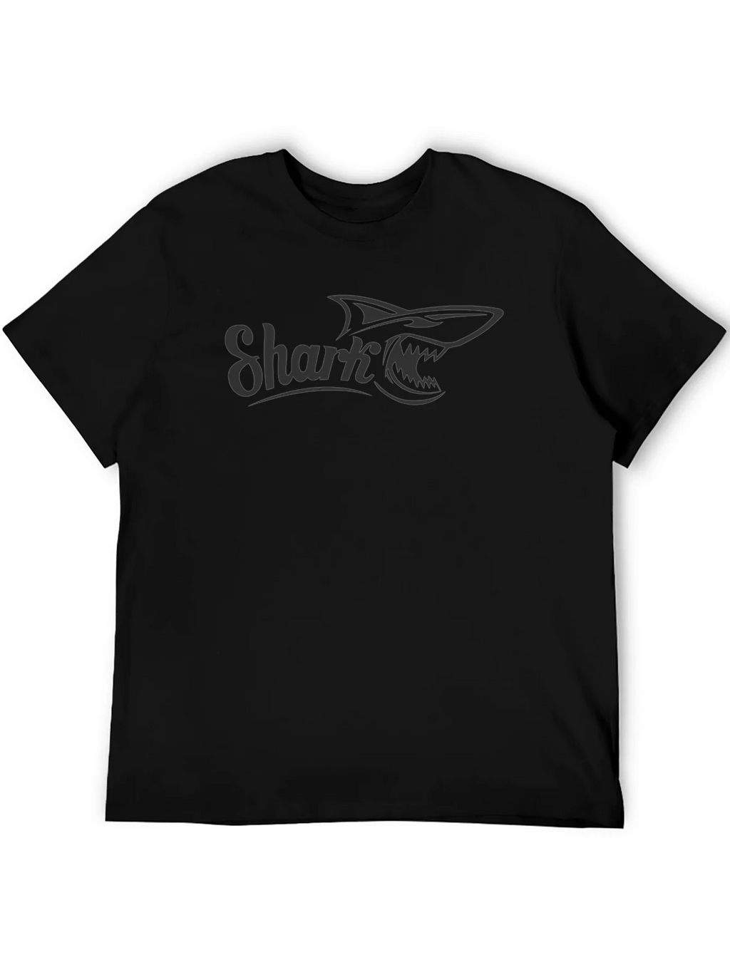 Shark Graphic Print Mens Crew Neck T-Shirt product image 5