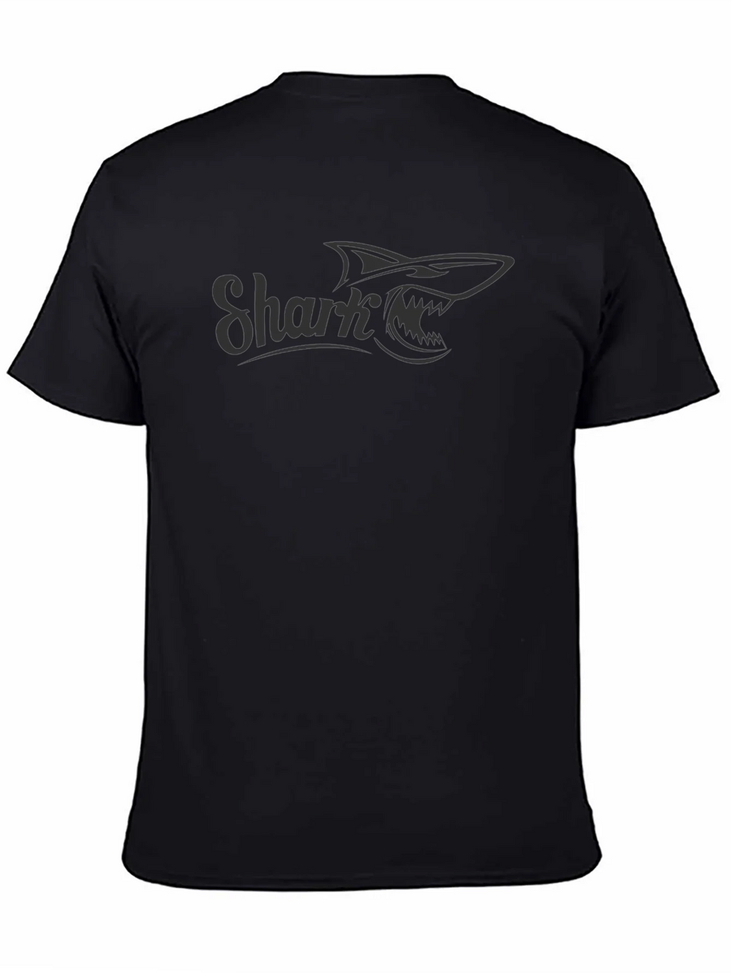 Shark Graphic Print Mens Crew Neck T-Shirt product image 4