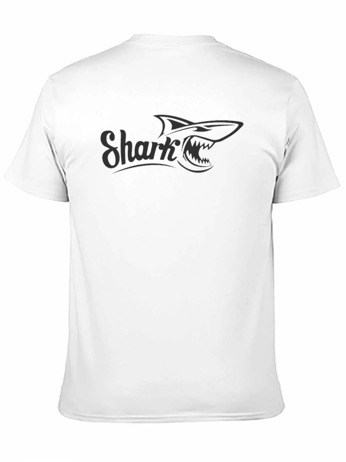Shark Graphic Print Mens Crew Neck T-Shirt product image 10