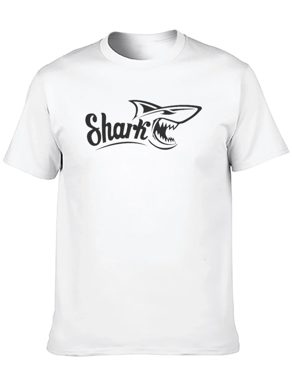 Shark Graphic Print Mens Crew Neck T-Shirt product image 9
