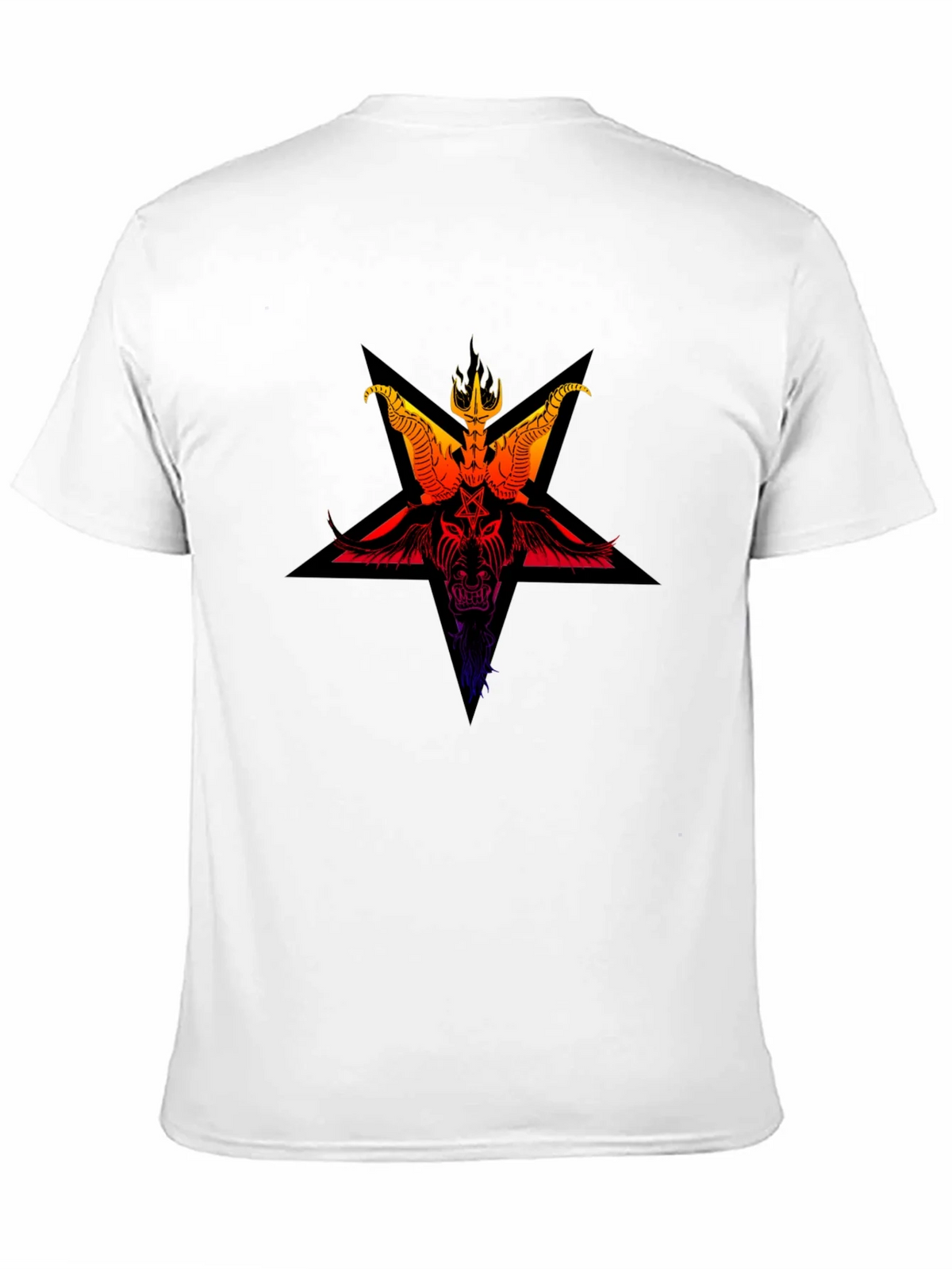 Baphomet Star Graphic Tee - Dark Pagan Style Shirt product image 3