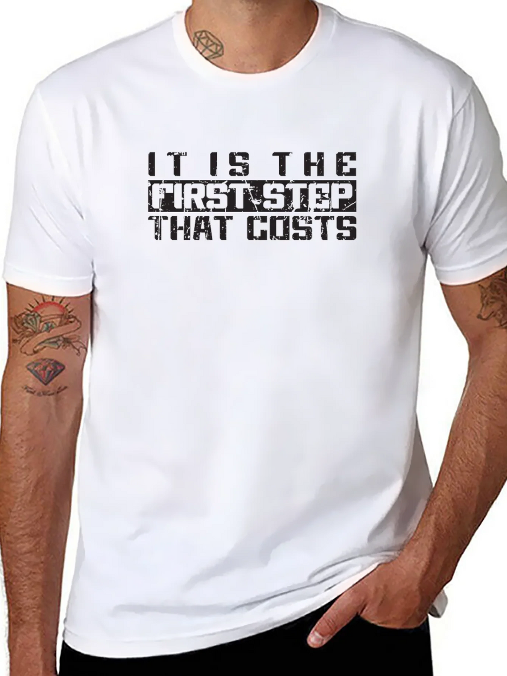 The First Step Costs T-Shirt - Dark Humor Tee product image 7