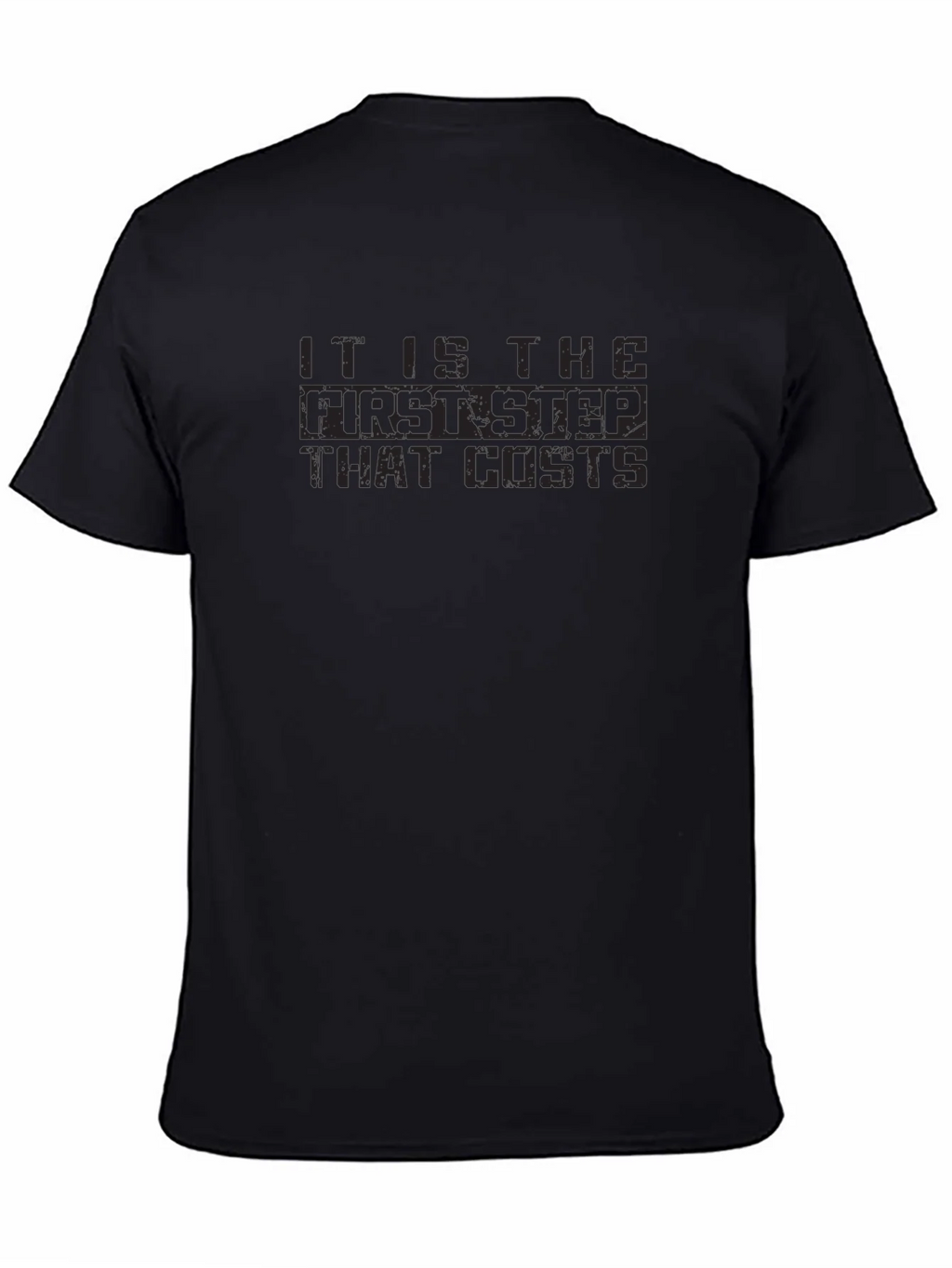 The First Step Costs T-Shirt - Dark Humor Tee product image 4