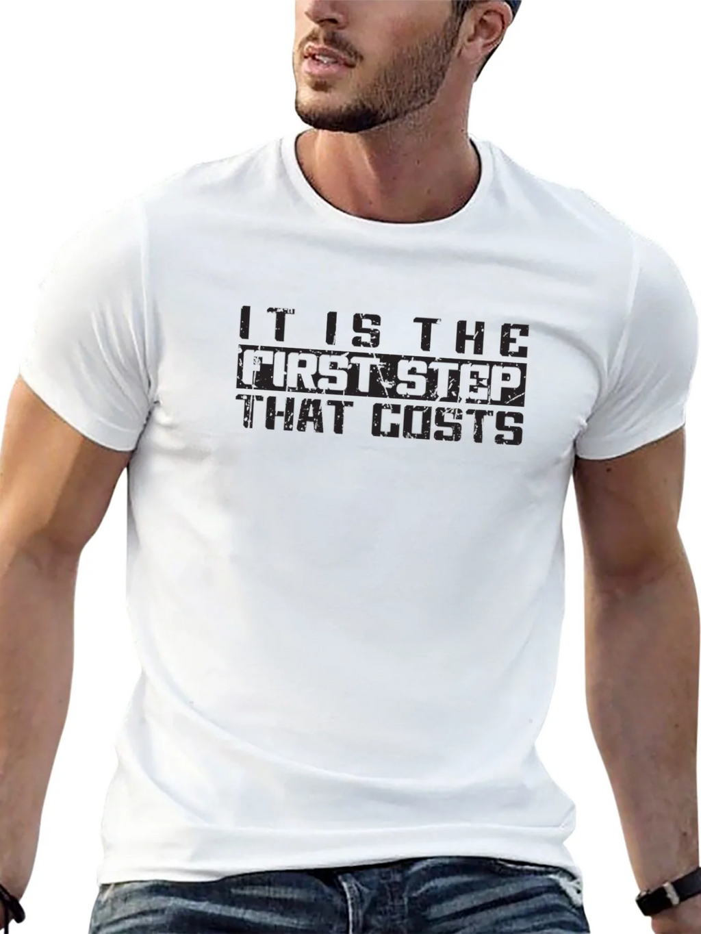 The First Step Costs T-Shirt - Dark Humor Tee product image 12