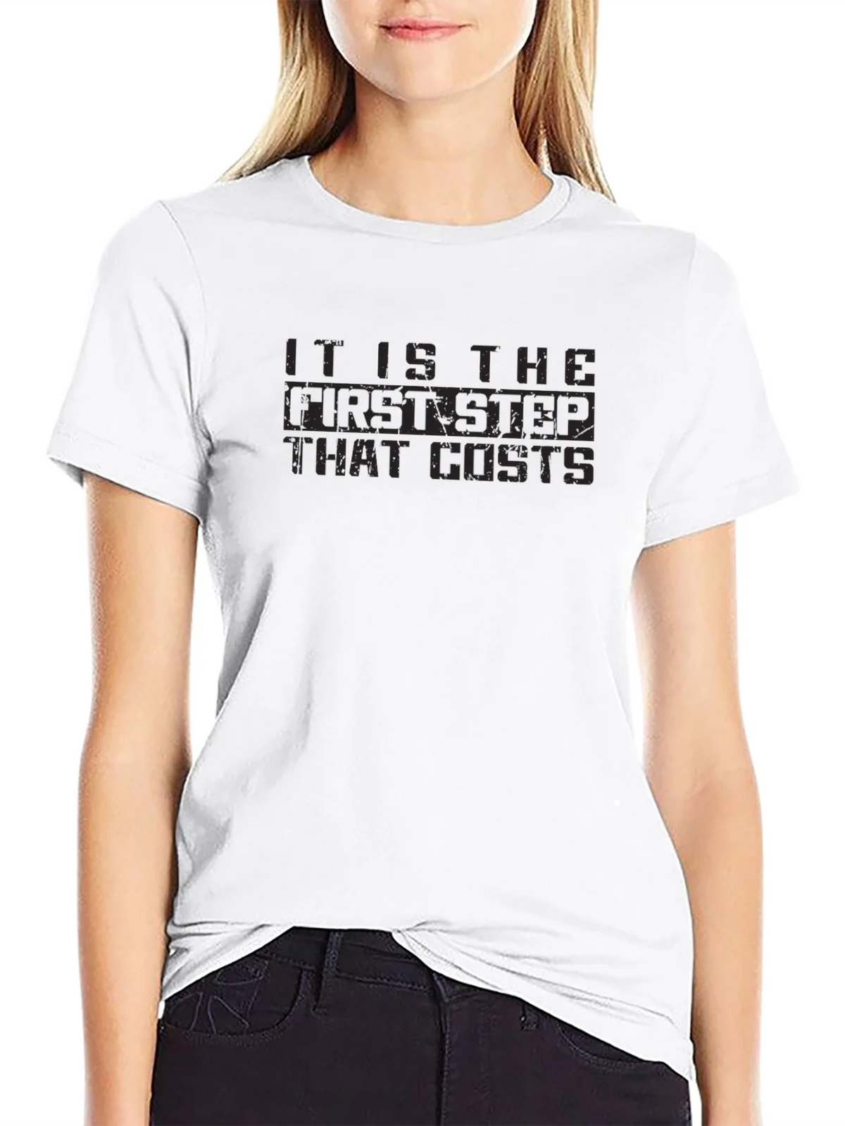 The First Step Costs T-Shirt - Dark Humor Tee product image 8