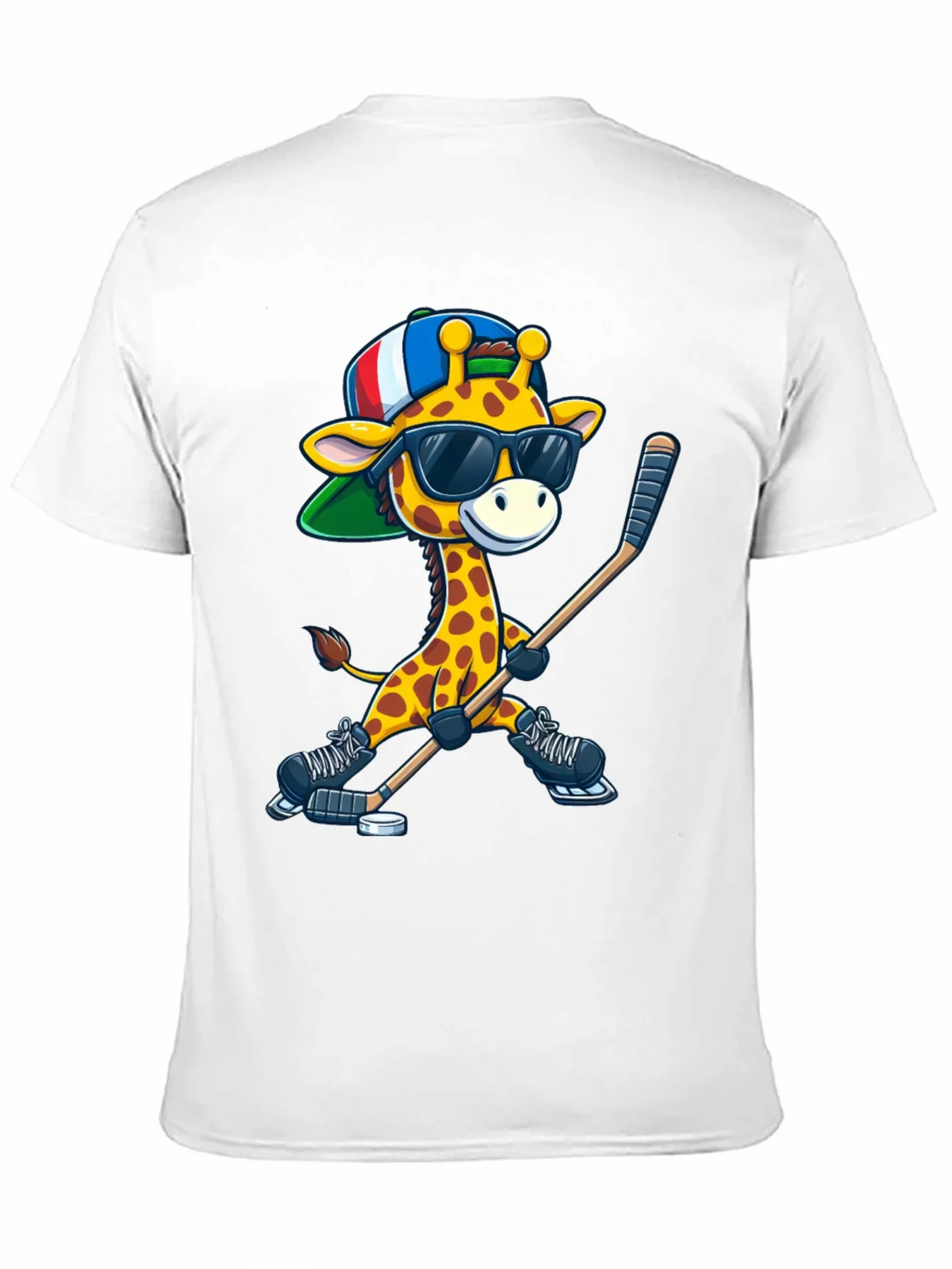Giraffe Hockey Player Graphic Tee product image 10