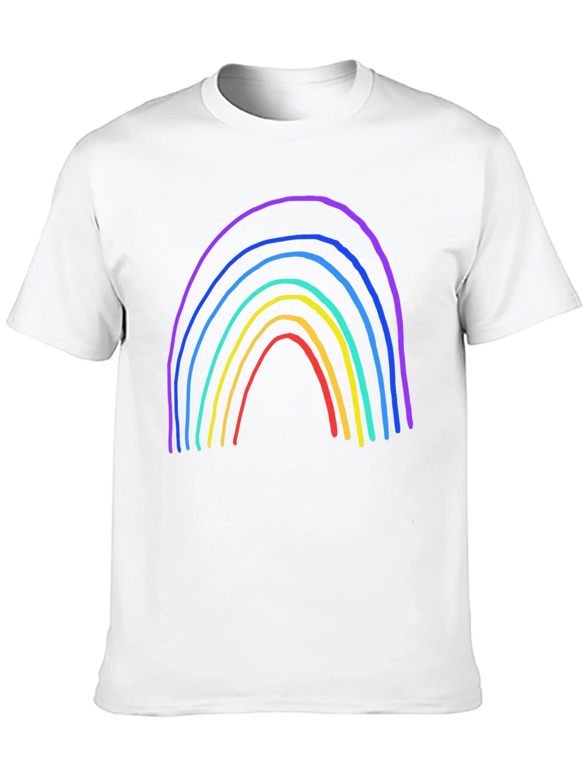 Rainbow Graphic Print Black T-Shirt product image 6