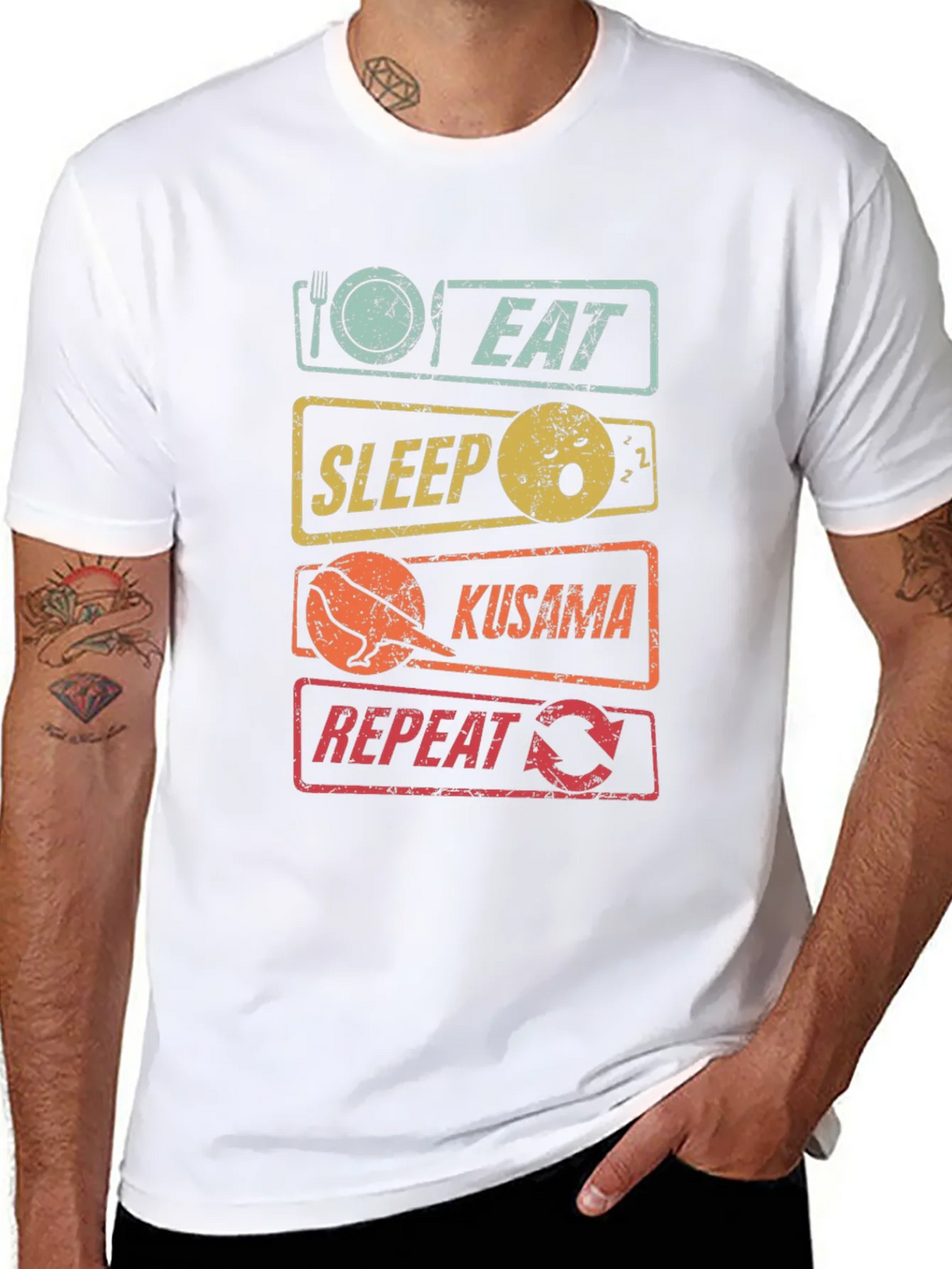 Eat Sleep Kusama Repeat T-Shirt product image 7