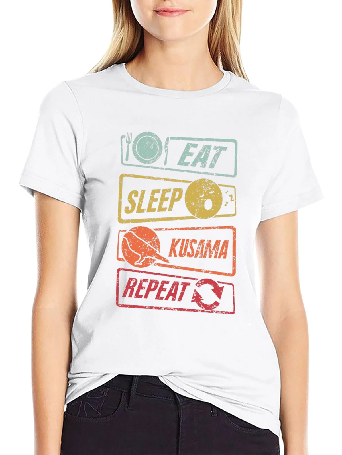 Eat Sleep Kusama Repeat T-Shirt product image 8