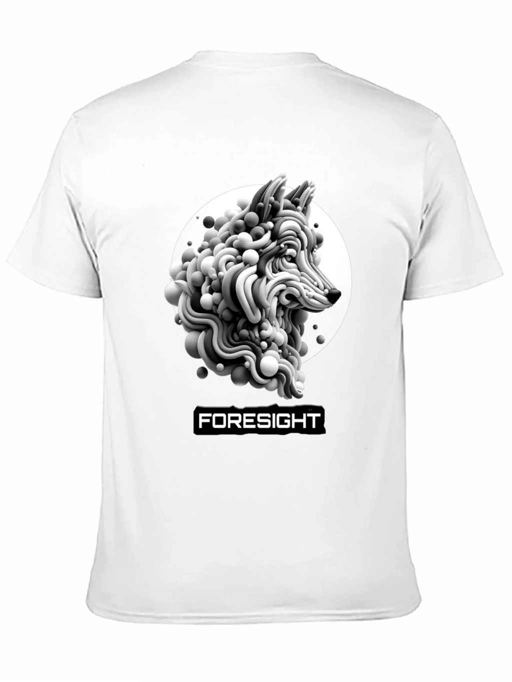 Foresight Wolf Art Black T-Shirt product image 10