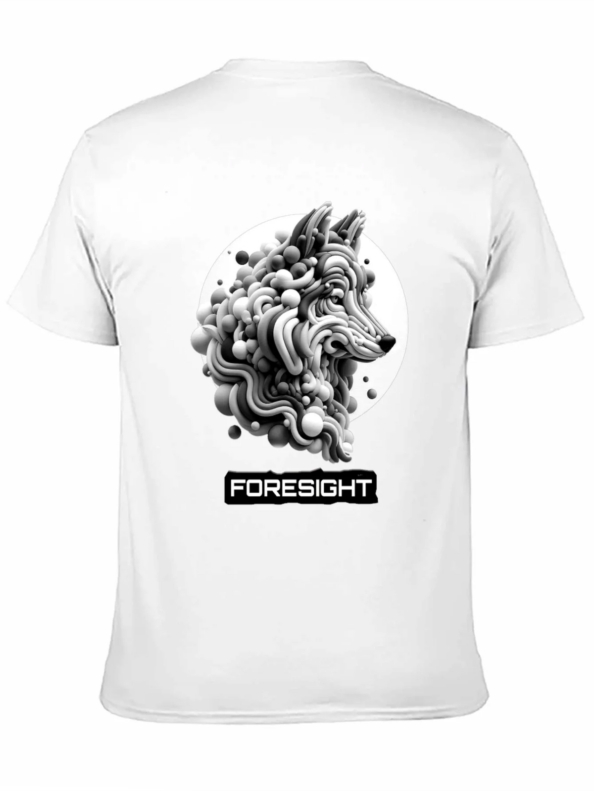 Foresight Wolf Art Black T-Shirt product image 10