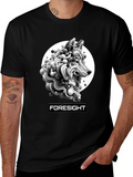 Foresight Wolf Art Black T-Shirt product image 1