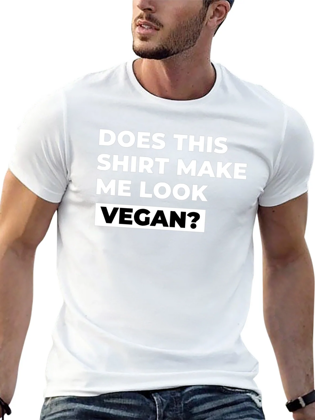 Vegan T-Shirt - Does This Shirt Make Me Look product image 12