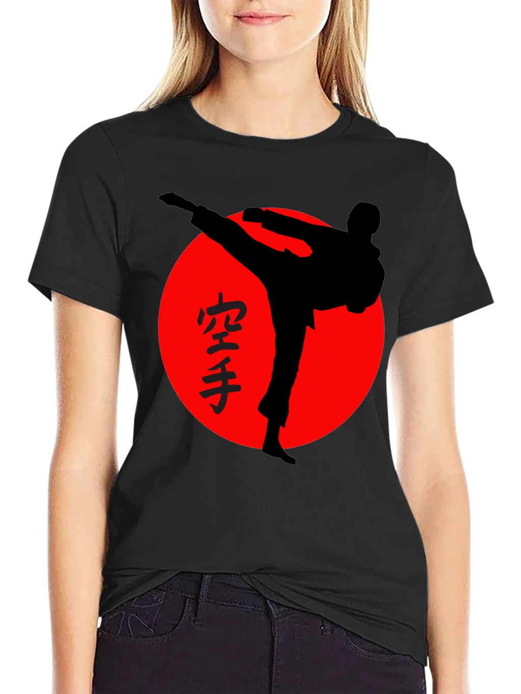 Karate Silhouette T-Shirt - Martial Arts Design product image 2
