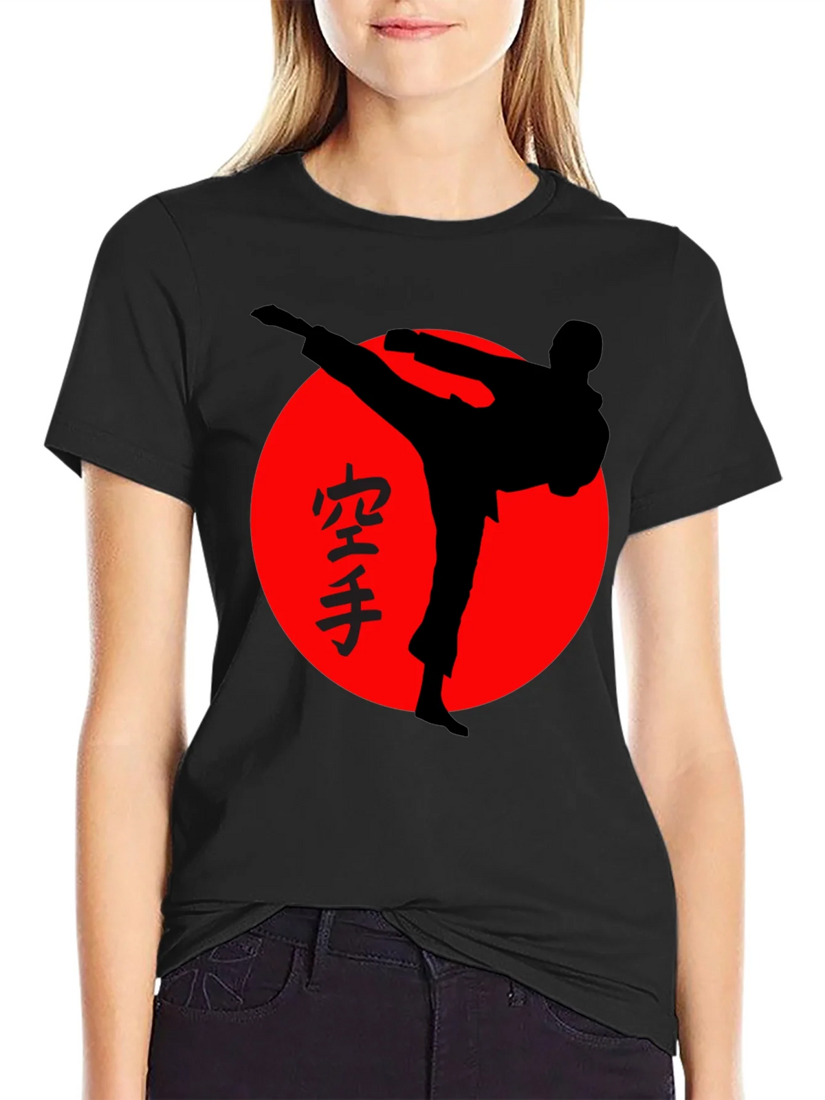 Karate Silhouette T-Shirt - Martial Arts Design product image 2