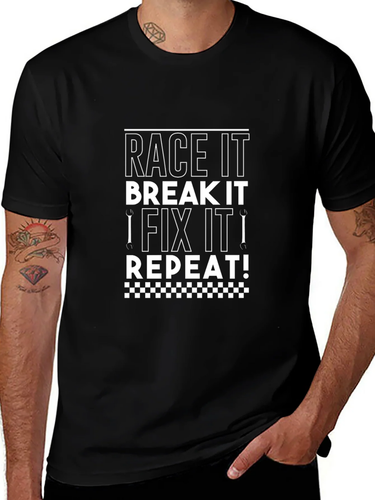 Race It Break It Fix It Repeat T-Shirt product image 1