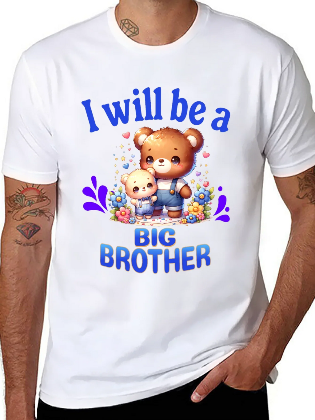 Big Brother T-Shirt - Cute Teddy Bear Design product image 4