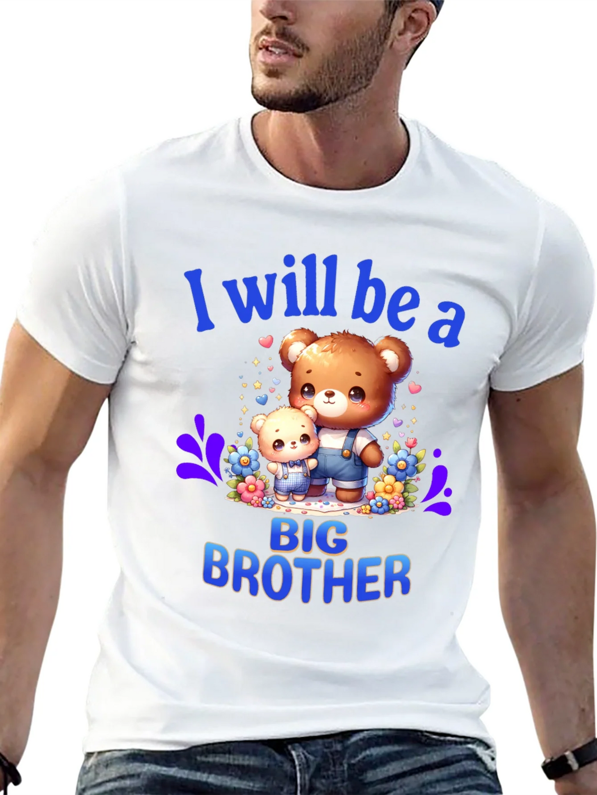 Big Brother T-Shirt - Cute Teddy Bear Design product image 7
