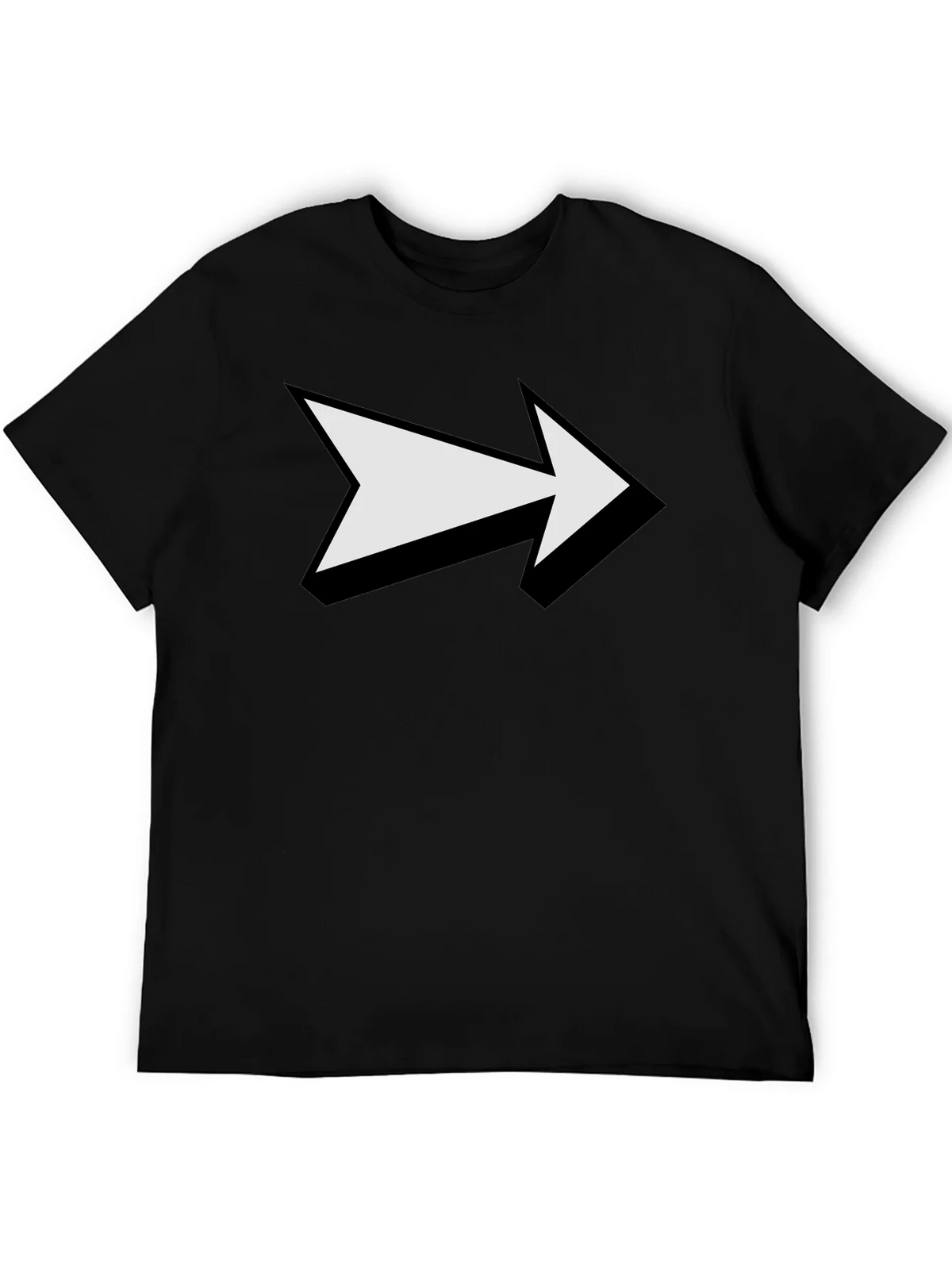 Arrow Graphic Print Black T-Shirt product image 5