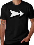 Arrow Graphic Print Black T-Shirt product image 1