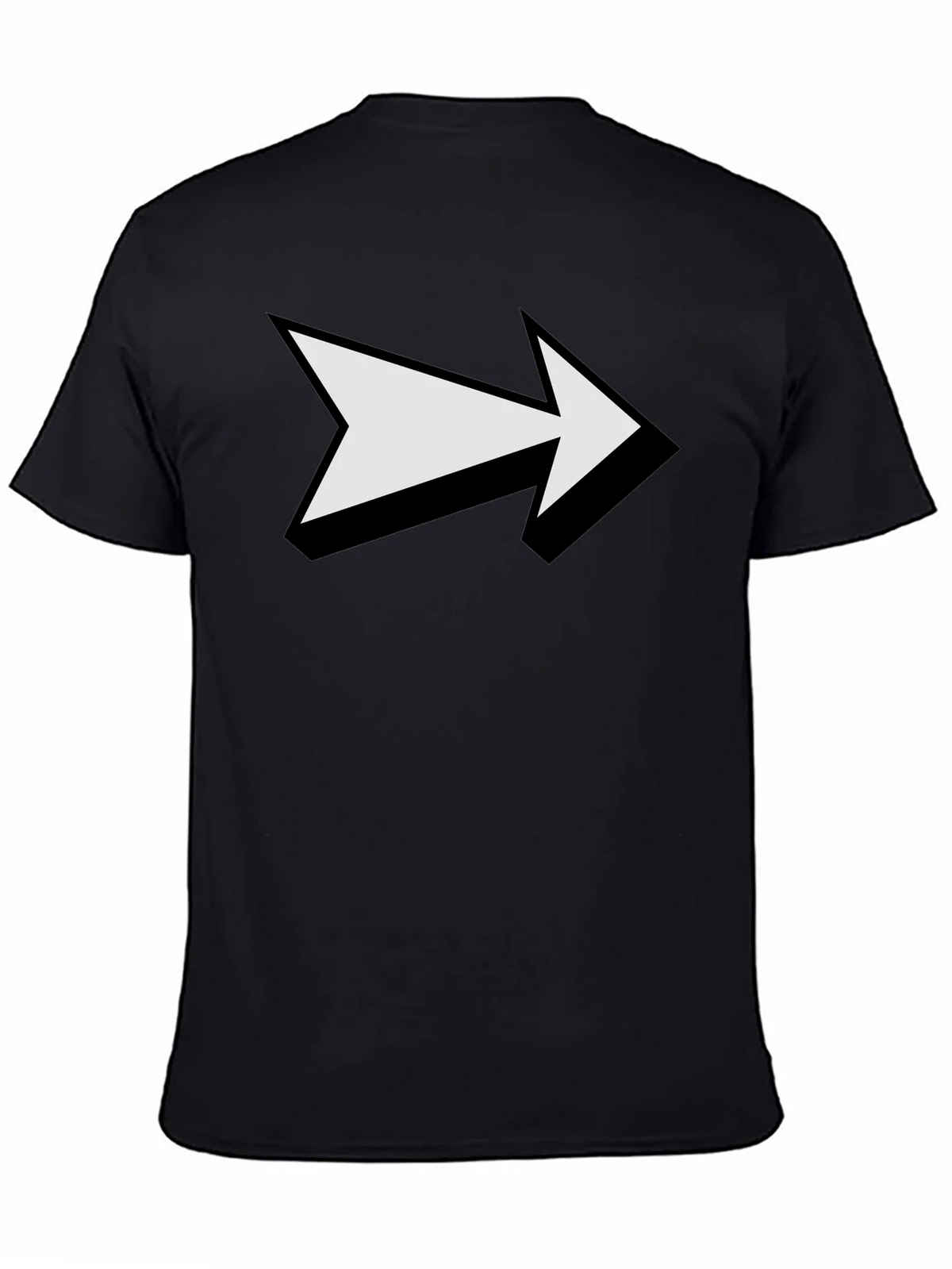 Arrow Graphic Print Black T-Shirt product image 4