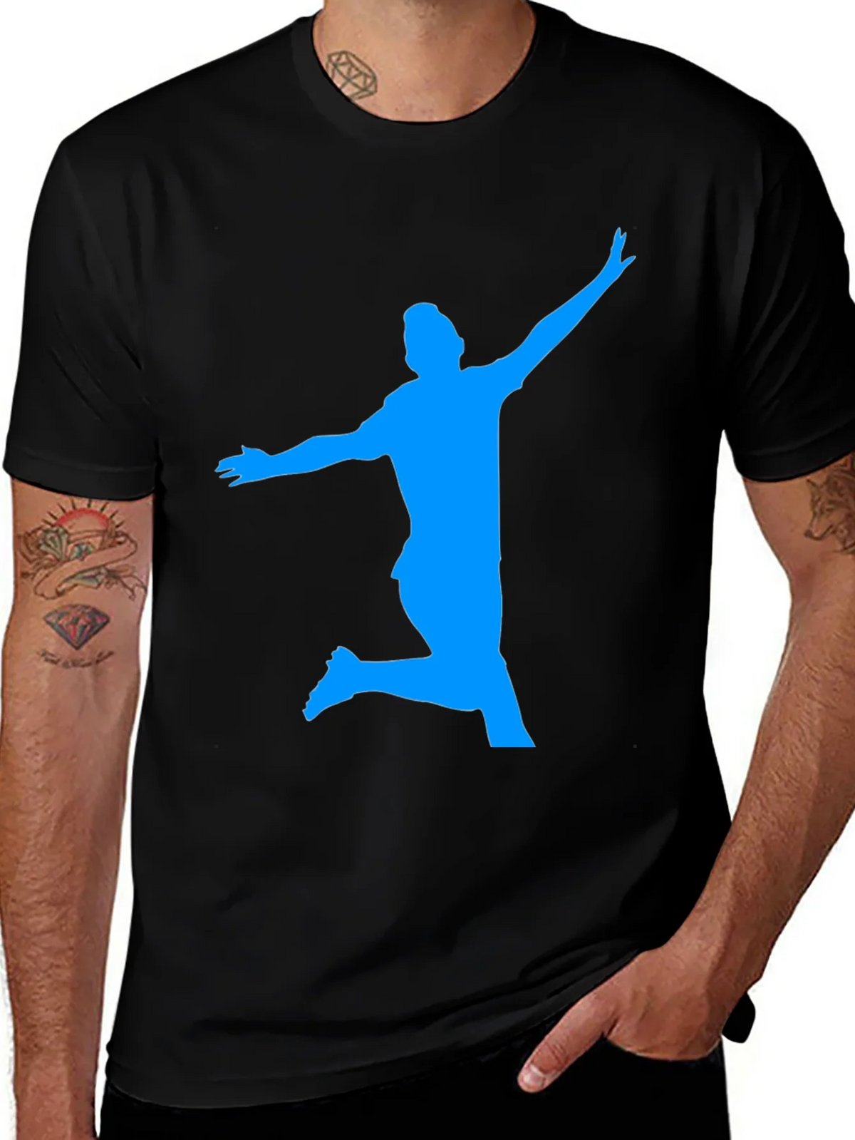 Silhouette Soccer T-Shirt - Black product image 1
