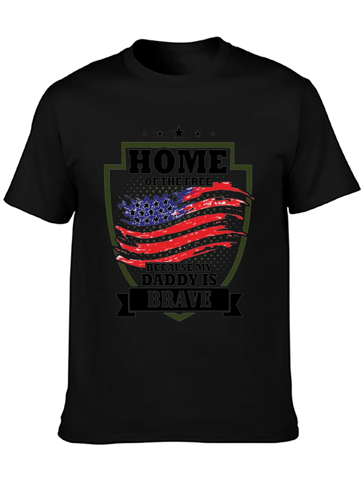Home of the Free Daddy is Brave T-Shirt product image 2